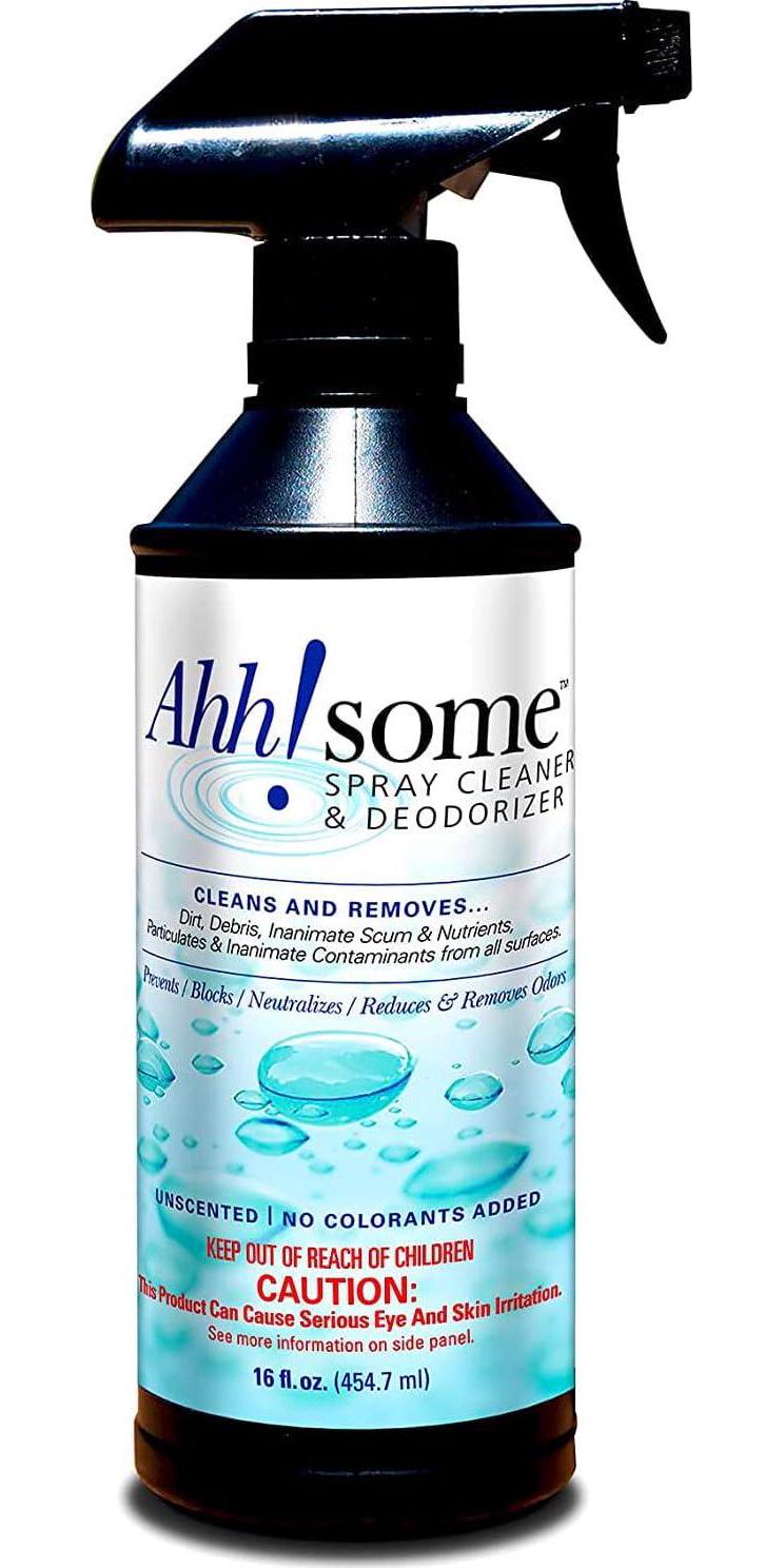 Ahh-Some Hot Tub And Spa Shell Cleaner | Removes Gunk And Grime From Hot Tub Cover, Shell, Surface | Hot Tub Maintenance And Cleaning Chemicals | Foam Free Spray Cleaner 16 Oz