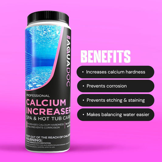 AquaDoc Spa Calcium Hardness Increaser Hot Tub Owners Rely On, Calcium Increaser Spa Hardness Increaser And Calcium Booster For Hot Tubs, Spa Calcium Increaser And Hot Tub Water Hardener Spa Chemicals