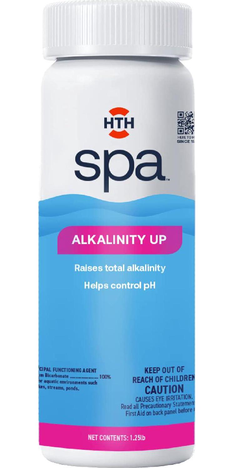 HTH Spa 86131 Alkalinity Up, Spa And Hot Tub Chemical Raises Alkalinity, Stabilizes PH Fluctuation, 1.25 Lbs