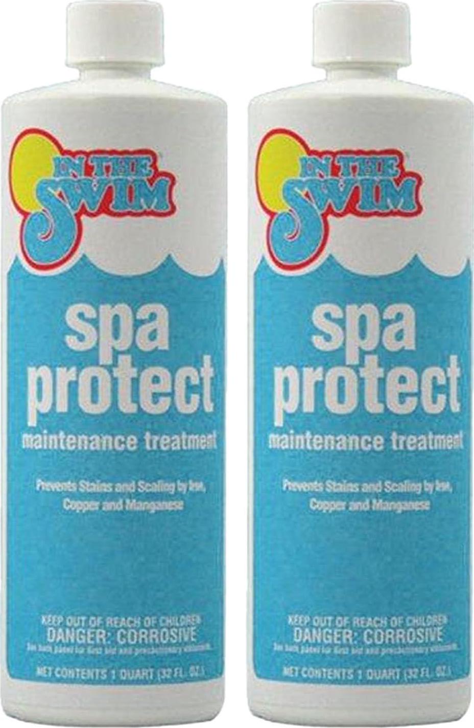 In The Swim Spa Protect Mineral Stain Remover For Spas And Hot Tubs - 1 Quart - 2 Pack