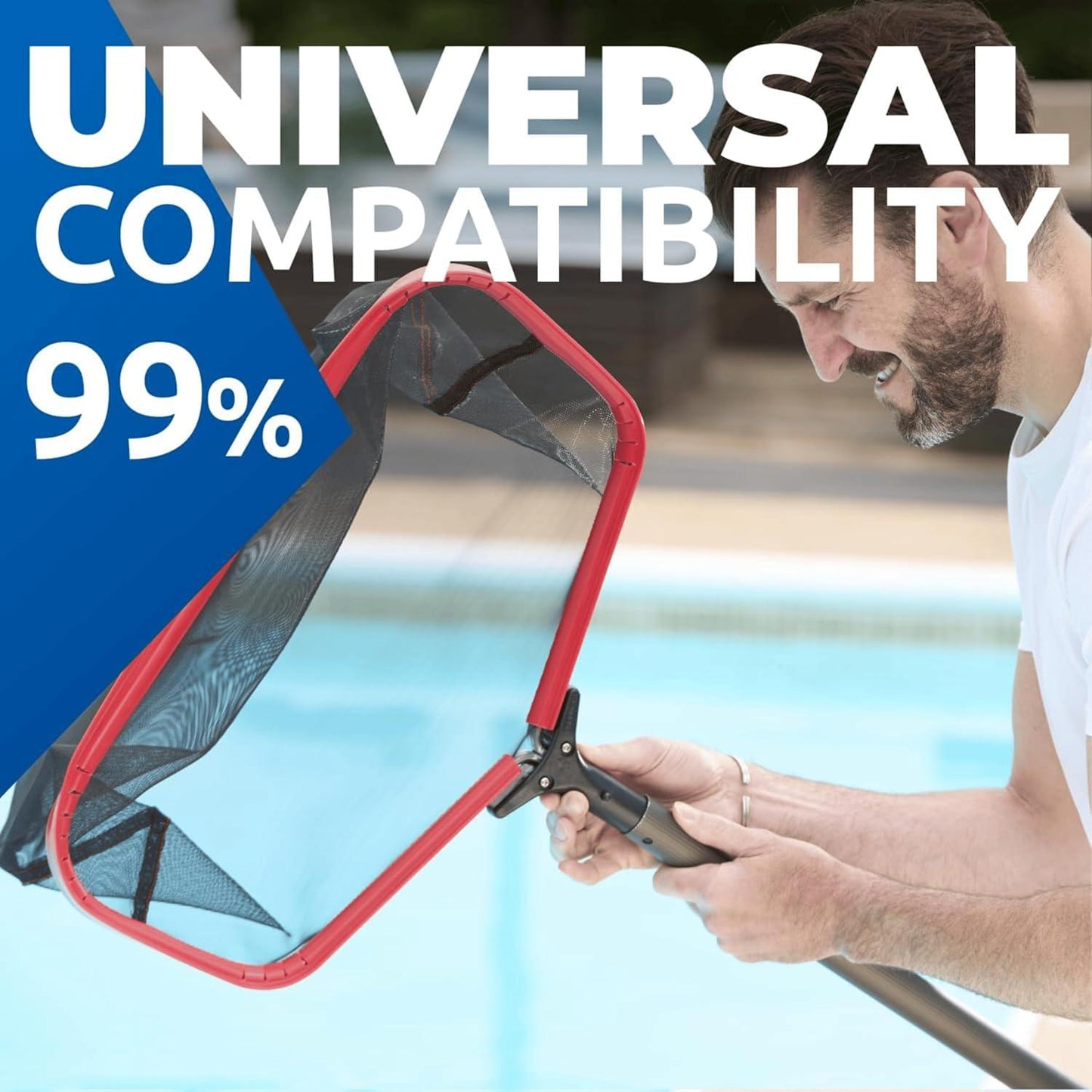 ProTuff Pool Skimmer Nets - 23 - Unlimited Free Replacements - Pro Grade Is 3X Faster Than Other Cleaning Tools - Nearly 24 Inch