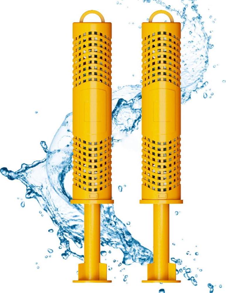 Spa Mineral Stick,Hot Tub Stick Silver Ion Cartridge Ag+ Mineral Stick Filter With 4 Months Lifetime For Most Hot Tub(2-Pack,Yellow)