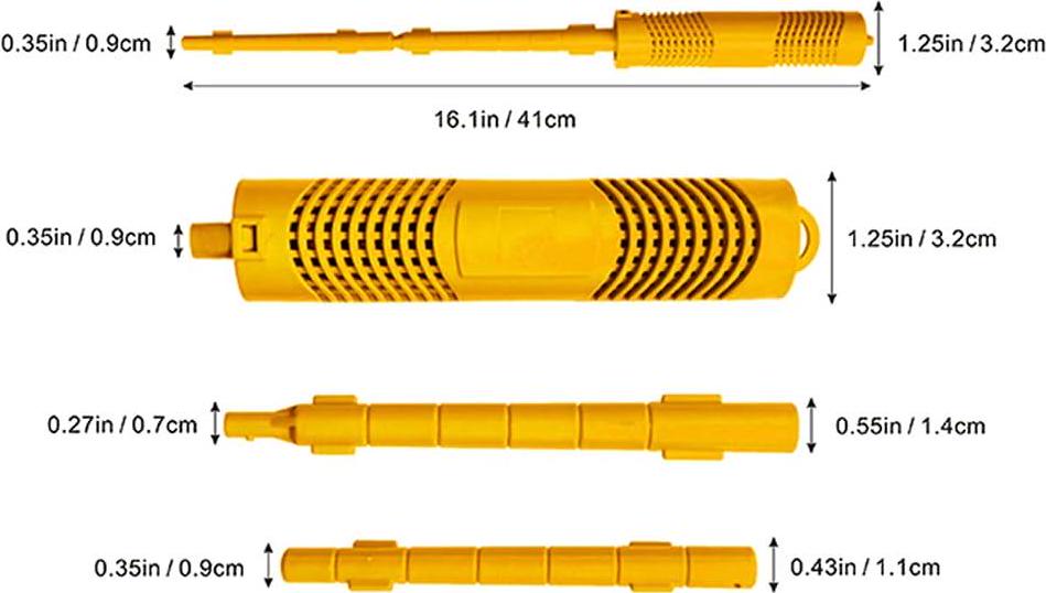 Spa Mineral Sticks For Hot Tub Supplies, Hot Tub Stick With 4 Months Lifetime Cartridge Universal For Hot Tub &Pool, Filter Cartridge Keeps Spa Water Crystal Clear (Yellow,1-Pack)