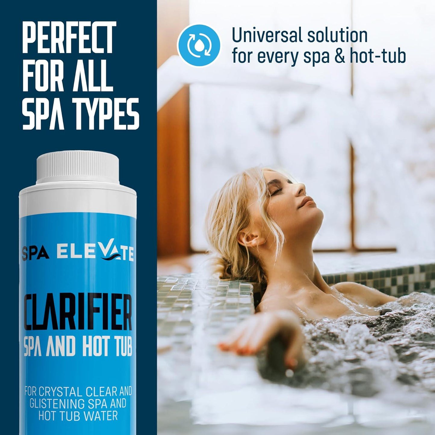 Ultimate Spa And Hot Tub Water Clarifier | Clears Cloudy Water, Enhances Cleanliness With Spa Clear Technology | Ideal Chemicals For Crystal Clear Spa Experience | Pack Of 2