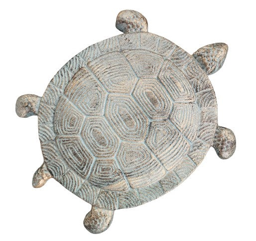 Cast Iron Antique Style Nautical TURTLE Stepping Stone Garden Step Pond Pool