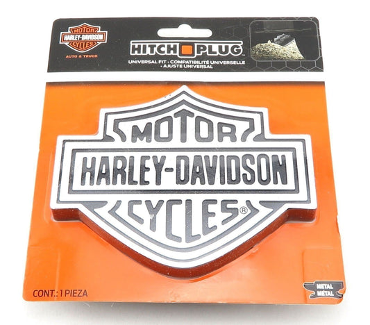 Harley Davidson Brushed Aluminum Trailer Hitch Plug Cover Universal Receiver